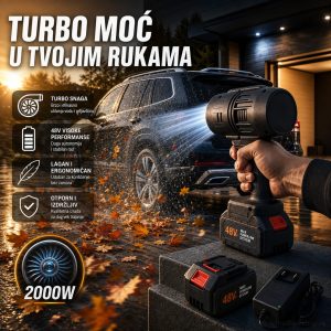 Aku fen sa baterijama 2000W turbo snaga