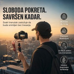 Stabilizator za sve vrste aparata,telefona i video kamera