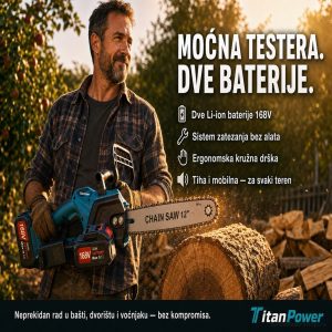 Aku lancana testera sa dve baterije profesionalna testera
