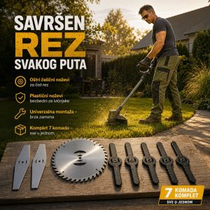 Komplet noževa za aku trimer ceo proizvod