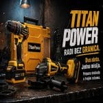 🛠️ TitanPower Set: Aku Brusilica + Šrafilica/Bušilica sa Čekićem (188V)