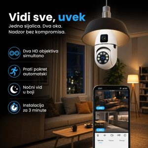 WiFi kamera sijalica 2 u 1