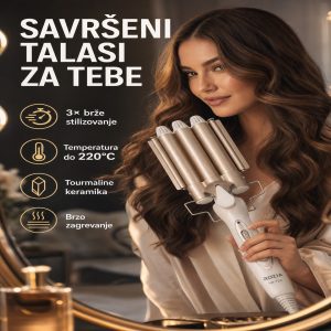 Rozia figaro za talase i lokne, tri cevi