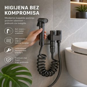 Kompletna higijenski set za WC sa svim komponentama