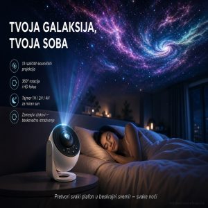 Projektor galaksija sa svetlosnim efektima za dom