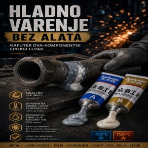 🧰 Dvokomponentni Lepak za Metal – Hladno Varenje bez Alata