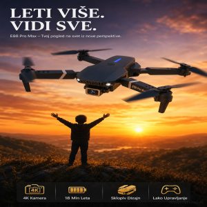 Dron E88 Pro Max sa kamerom za snimanje videa