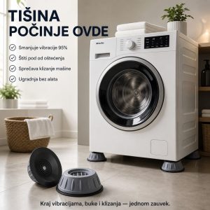 Set podloga protiv buke i klizanja za ves masinu