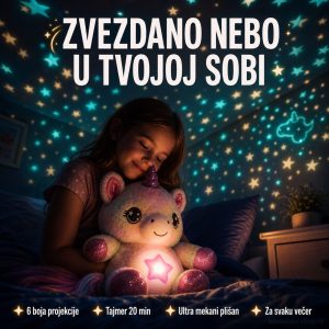 Predivna Plišana Igračka Sa PROJEKTOROM Zvezdanog Neba-Jednorog