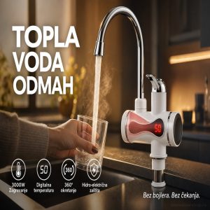 Slavina sa grejačem — trenutno topla voda bez bojlera