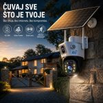 Solarna 4G WiFi kamera sa dva sočiva TP14 — bez struje i interneta, za spoljnu upotrebu