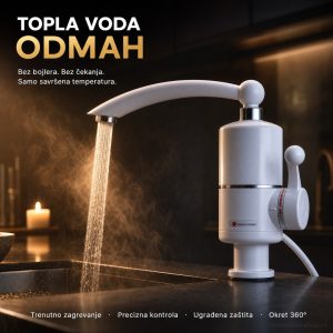 RX-005 Protočna Električna Slavina – Trenutno Topla Voda bez Bojlera