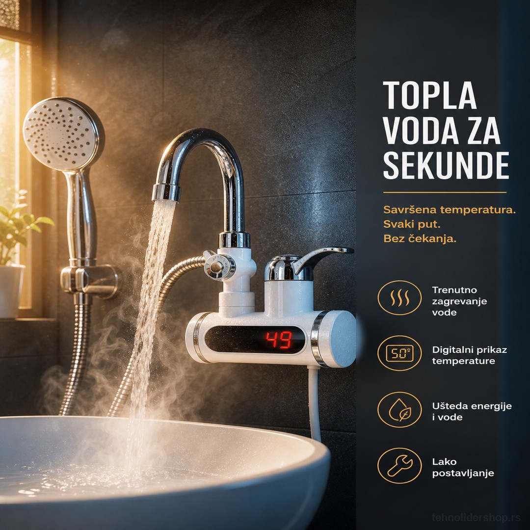 Električna Slavina sa Protočnim Bojlerom i Digitalnim Ekranom – Tuš Set Električna Slavina sa Protočnim Bojlerom i Digitalnim Ekranom – Tuš Set
