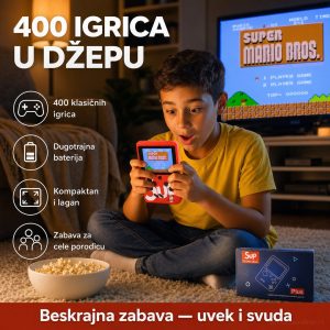Game Box 400 u 1 – Retro Prenosiva Konzola sa TV Izlazom