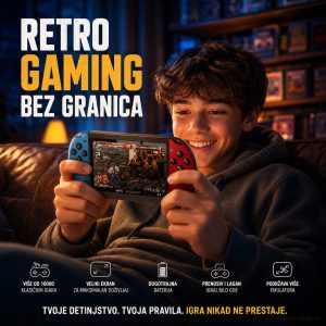 Portabl Konzola sa Retro Igrama X7 Plus – 5,1" Ekran i TV Izlaz