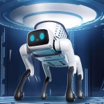 Robot pas u akciji tokom igranja sa daljinskom kontrolom