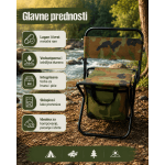 Sklopiva stolica druga perspektiva sa torbom