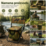sklopiva stolica sa torbom — pakovanje