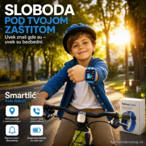 Smartić Kids Watch – Dečiji Pametni Sat sa SIM Karticom, SOS Dugmetom i LBS Lokatorom