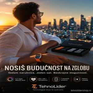 Smartwatch HA-M20 Super AMOLED – Pametni Sat sa 7 Narukvica i GPS-om