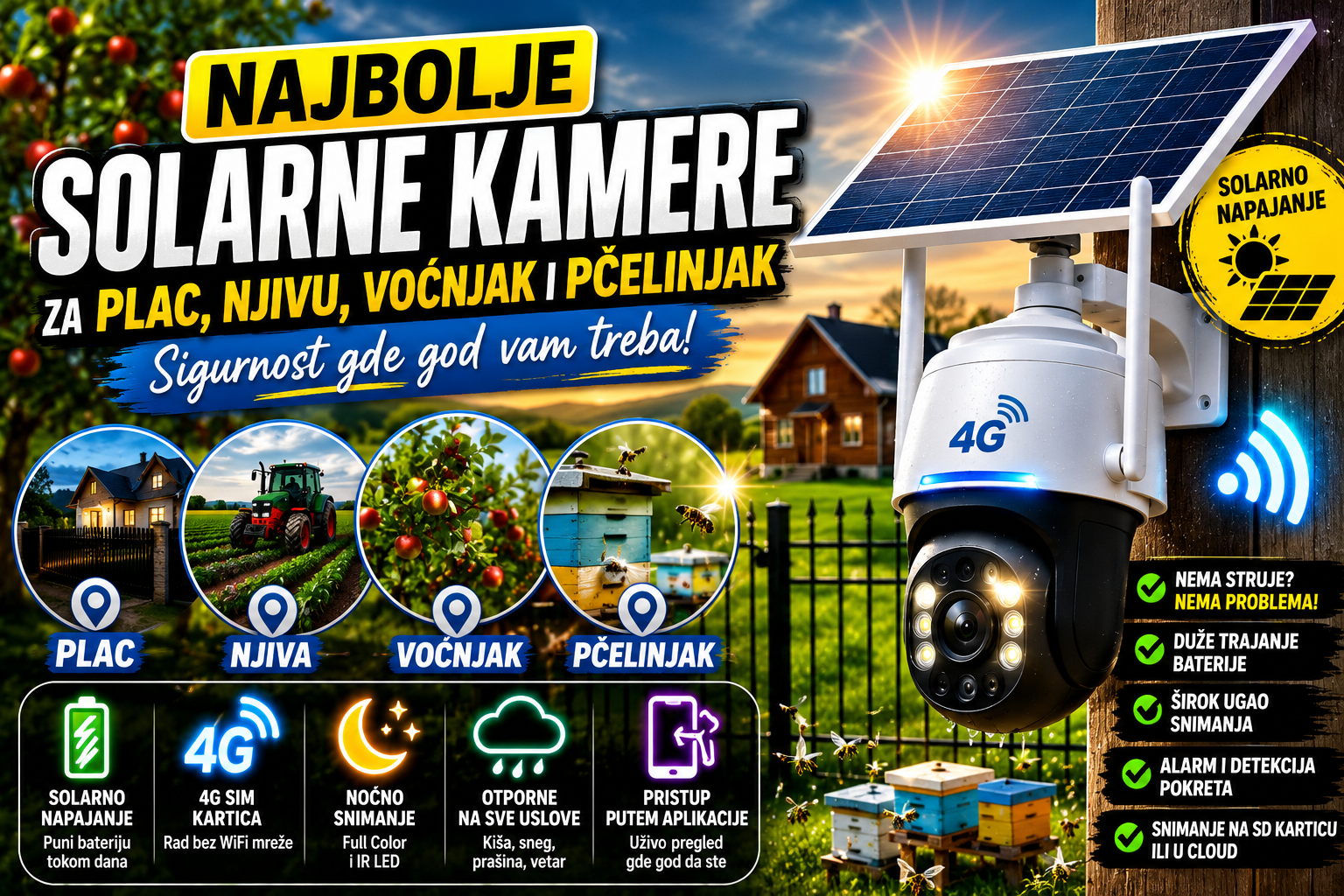 | Najbolja cena | TehnoliderShop solarna kamera 4g