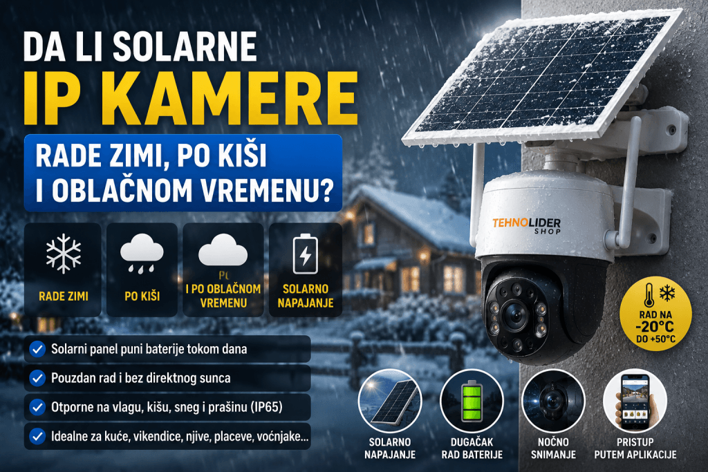 solarna kamera zimi