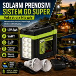Solarni Prenosivi Sistem GD SUPER (12V 8Ah)