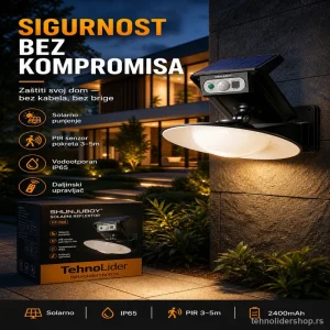 Solarni reflektor za sigurnost i osvetljenje