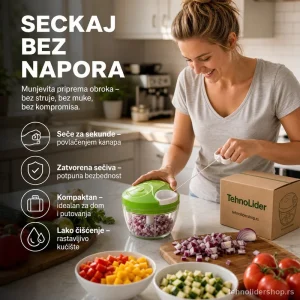 Speedy Chopper – Ručni Secko za Povrće, Luk i Meso