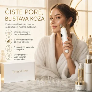 Vakuumski Čistač Pora Lica – USB Punjenje, 3 Nivoa Jačine