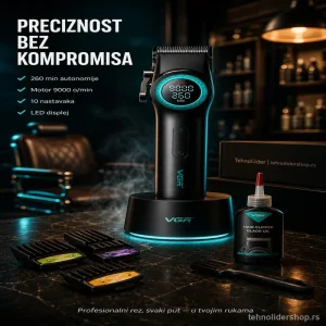 VGR V-001 Profesionalna Mašinica za Šišanje – 260 Min Autonomije