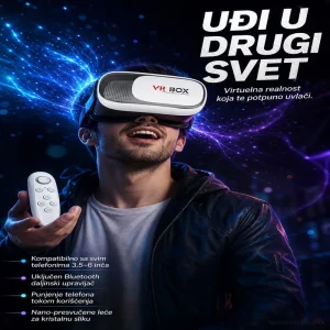 VR 3D Virtualne Naočare + Poklon daljinski