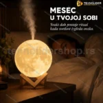 3D Mesec Lampa Aroma Difuzer sa Aromaterapijom 880ml