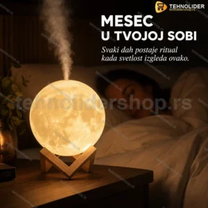 3D Mesec Lampa Aroma Difuzer sa Aromaterapijom 880ml