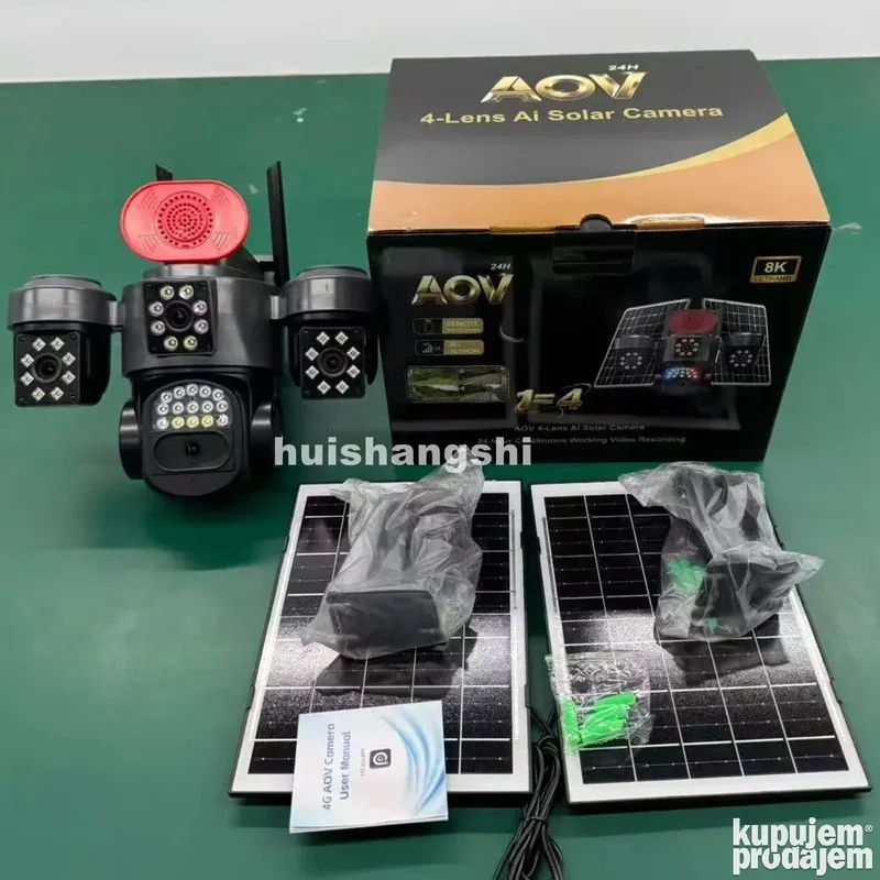4g Solarna Kamera 4 Sociva Ptz Wifi 12x Zoom solarna PTZ kamera - u upotrebi