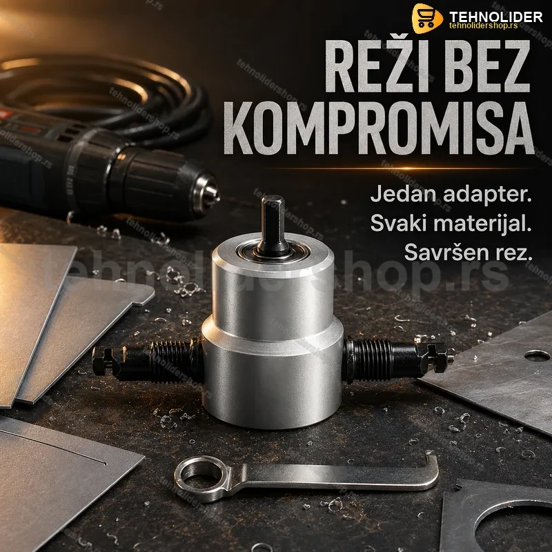 Adapter sekač za lim — nastavak za bušilicu i šrafilicu Adapter sekač za lim — nastavak za bušilicu i šrafilicu
