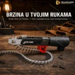 Adapter za bušilicu sa lancem za uvrtanje šrafova