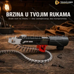 Adapter za bušilicu sa lancem za uvrtanje šrafova