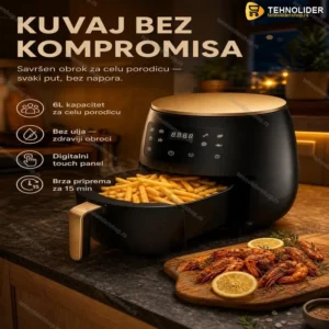 Air Fryer Friteza Na Vruć Vazduh 6L