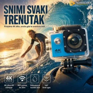 Akciona 4K ULTRA HD Sportska Kamera WI FI