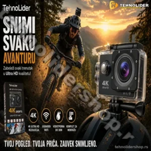 Akciona Kamera Ultra HD 4K WiFi – Sportska Kamera za Avanture