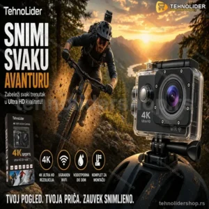 Akciona Kamera Ultra HD 4K WiFi – Sportska Kamera za Avanture