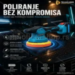 Aku Ekscentrična Polirka za Auto – Bežično Poliranje s 2 Baterije 128V