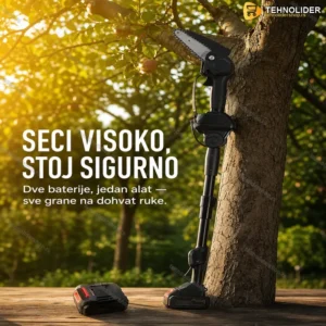 Aku testera sa teleskopom i 2 baterije