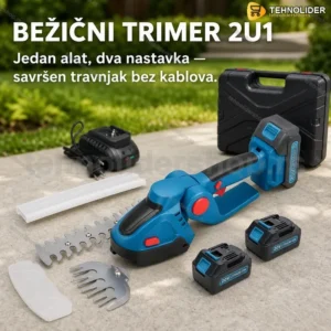 2u1 Aku Trimer za Travu i Živu Ogradu