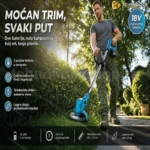 Aku trimer za travu sa 2 baterije