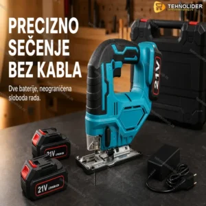 Aku Ubodna Testera 21V sa Dve Baterije – Precizno Sečenje Bez Kabla