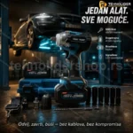 Aku Udarni Odvijač 3-u-1 – Za Točkove, Šrafove i Bušenje (188V / 500 N·m)