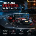 Alarm za Auto – Kompletna Oprema za Montažu sa Daljinskim Upravljačem
