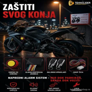 Alarm za Motor i Skuter sa Daljinskim Upravljačem i Sirenom 125dB